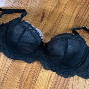 Victoria's Secret Black Lace Push-up Bra